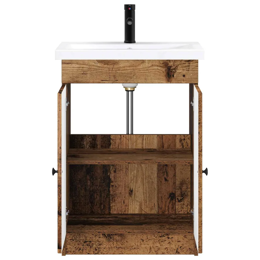 Ensemble de mobilier de salle de bain Bois ancien - 3