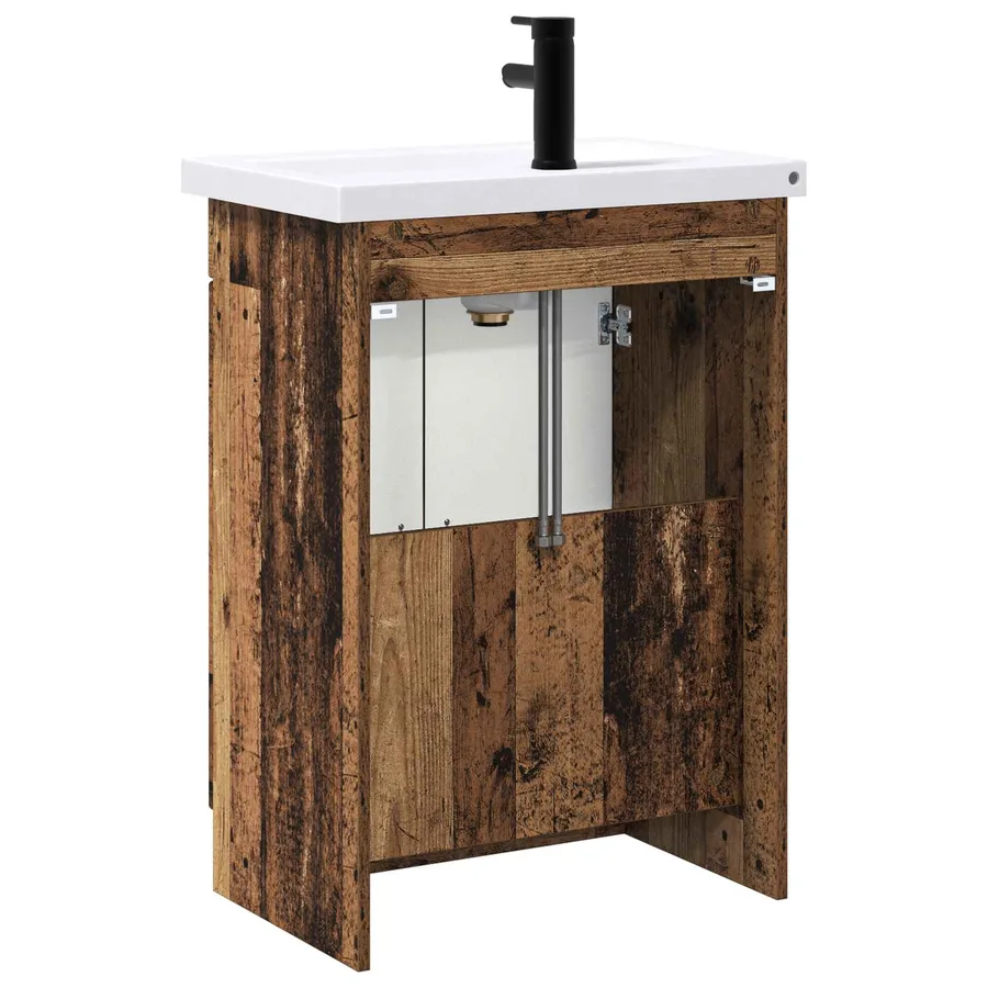 Ensemble de mobilier de salle de bain Bois ancien - 7