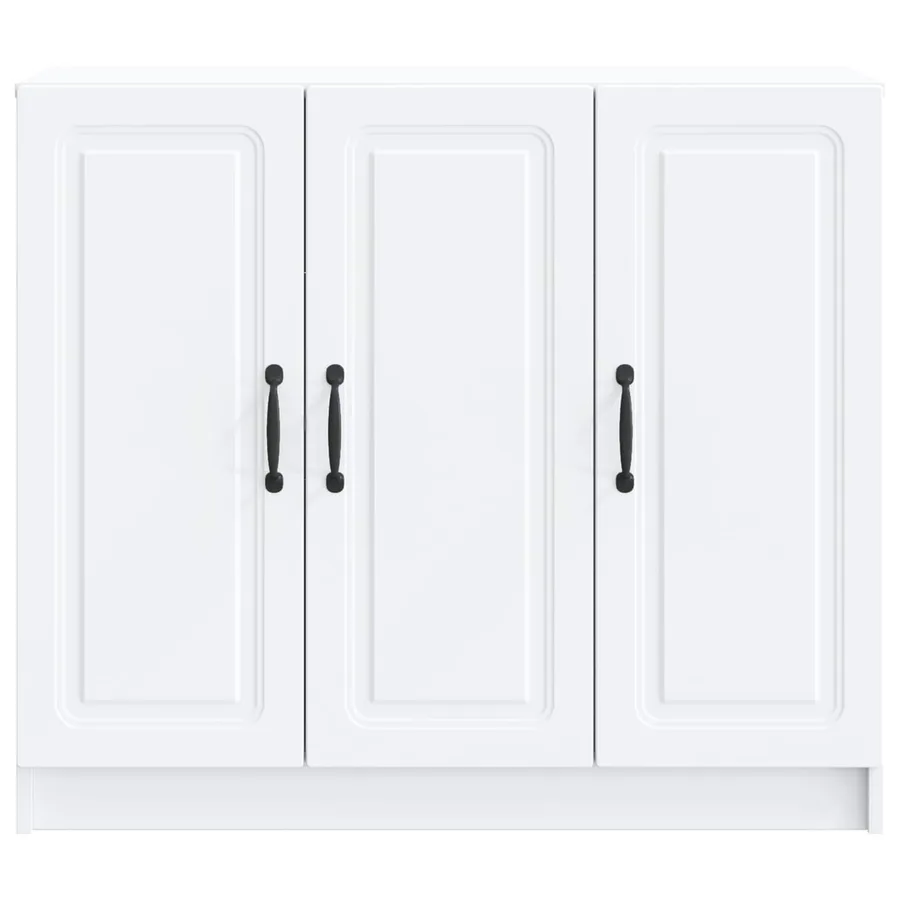 Buffet Blanc 89 x 34,5 x 77 cm Bois d'ingénierie - 6