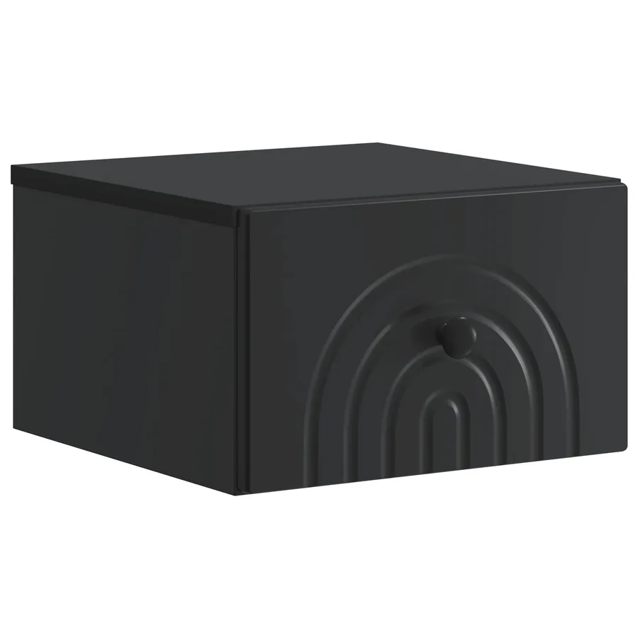 Cabinet de chevet mural 2 pcs Noir 33 x 34,5 x 20 cm - 5