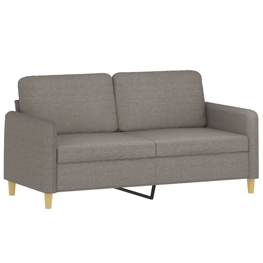 Ensemble de canapés 3 pcs avec coussins Taupe Tissu - 4