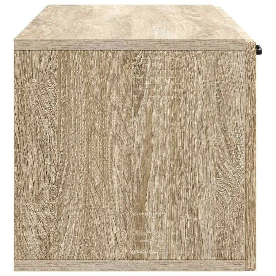 Meuble TV mural Chêne Sonoma 98 x 31 x 30 cm Bois d'ingénierie - 7