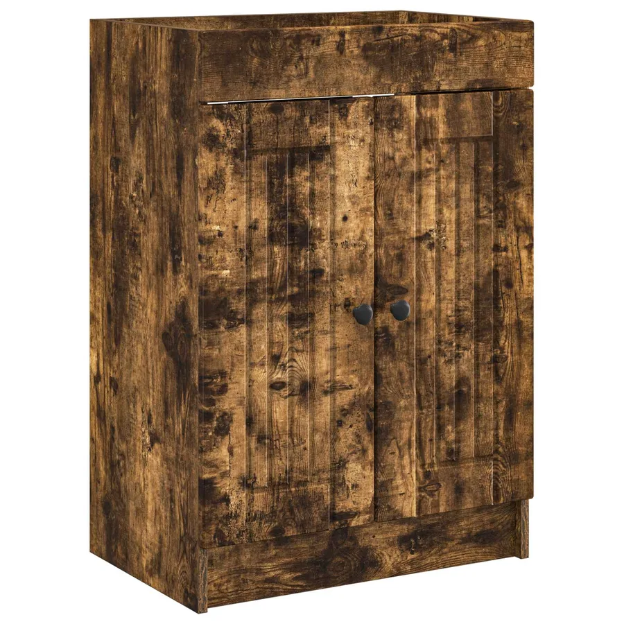Ensemble de mobilier de salle de bain Chêne fumé - 4