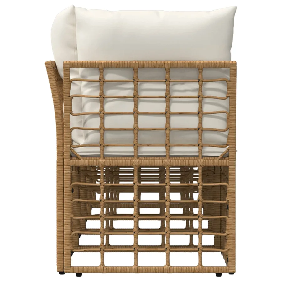 Canapé de jardin 4 places avec accoudoir gauche 4 pcs - 5