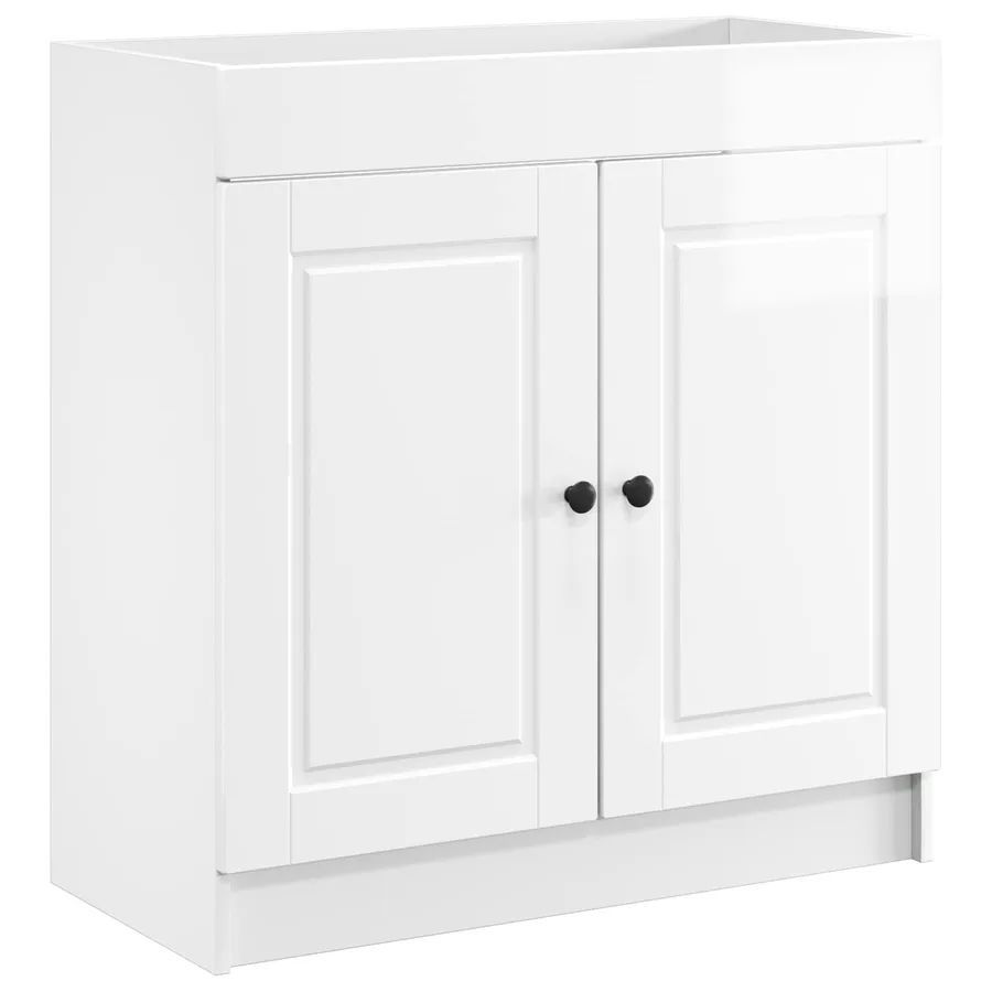 Ensemble de mobilier de salle de bain Blanc brillant - 4