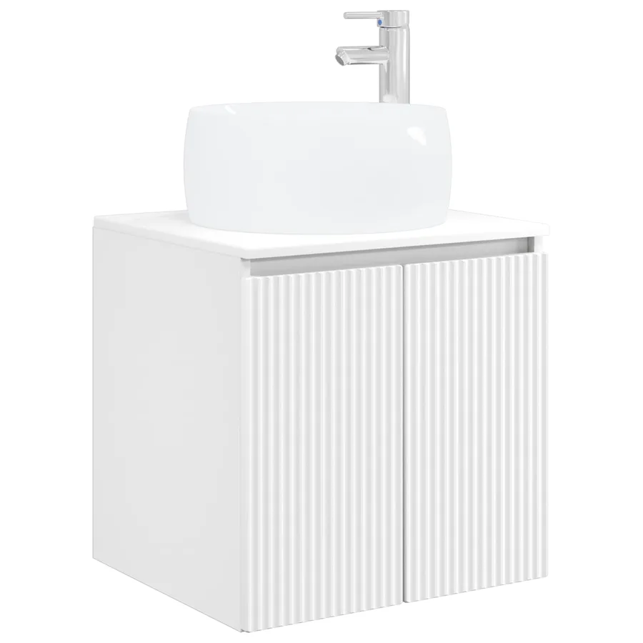 Ensemble d'armoire de salle de bain 4 pcs Blanc - 5