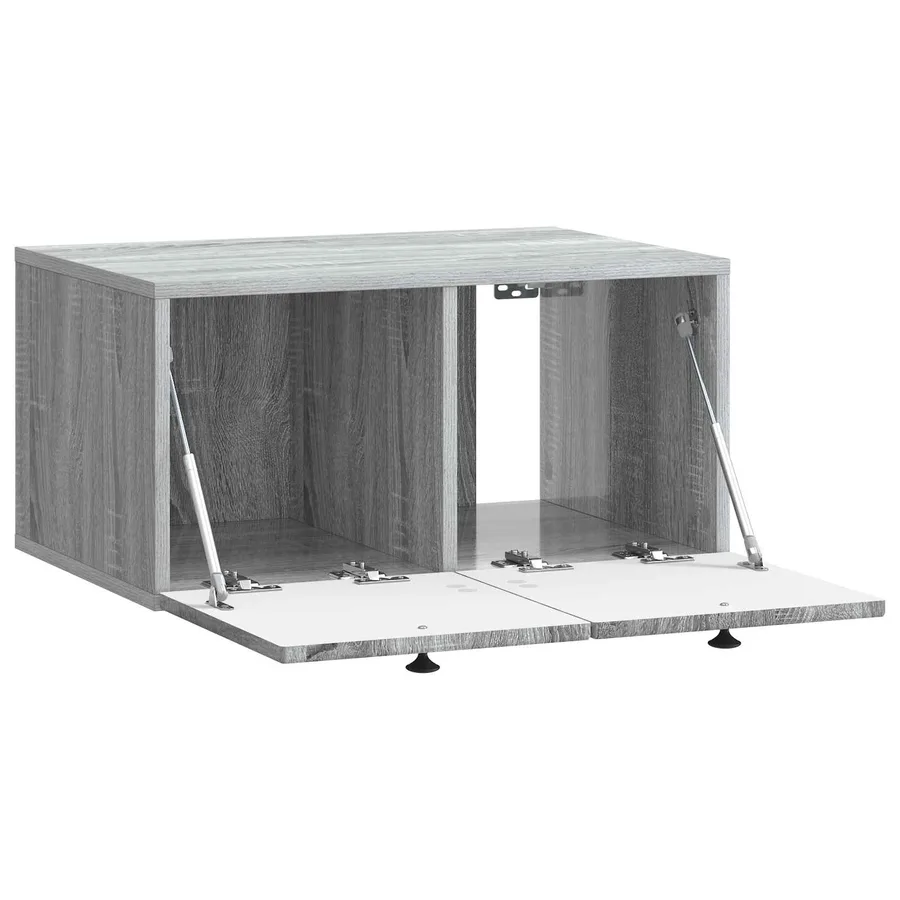 Meuble TV mural Sonoma gris 59,5 x 41 x 30 cm Bois d'ingénierie - 5