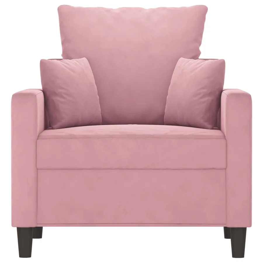 Fauteuil Rose 60 cm Velours - 3