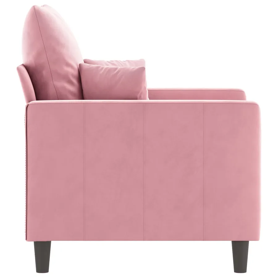 Fauteuil Rose 60 cm Velours - 4