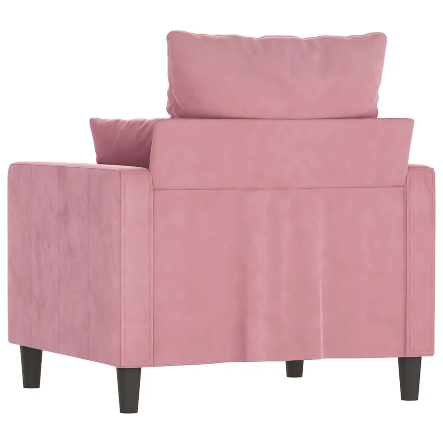 Fauteuil Rose 60 cm Velours - 5
