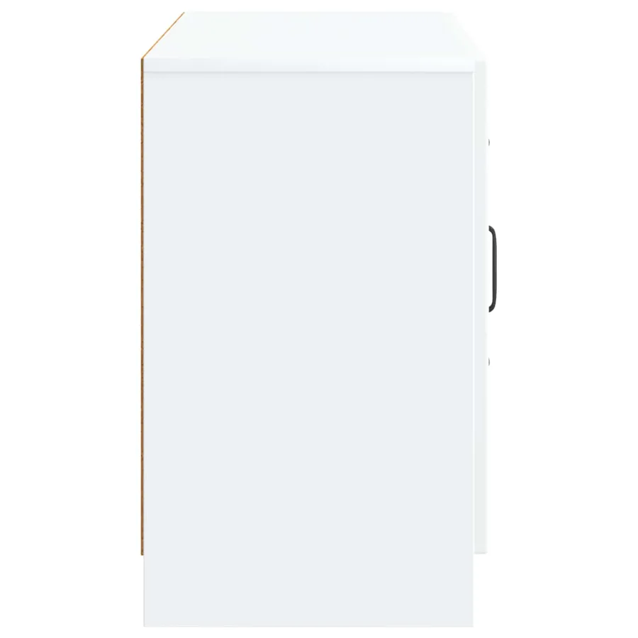 Buffet Blanc 89 x 34,5 x 57 cm Bois d'ingénierie - 7