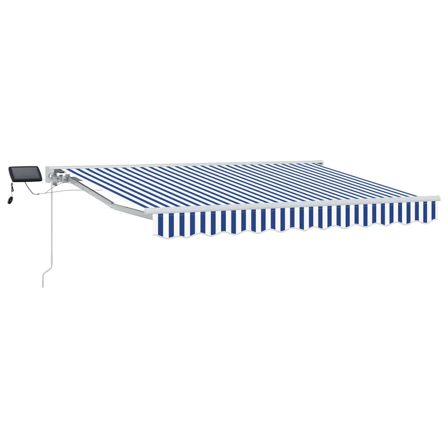 Cadre de store manuel avec LEDs Bleu et Blanc 3,5 x 2 m - 2