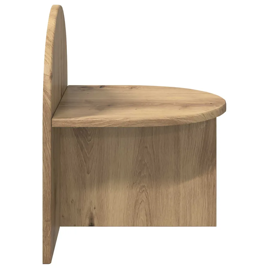 Table de chevet Chêne artisanal 40 x 35,5 x 45,5 cm - 5