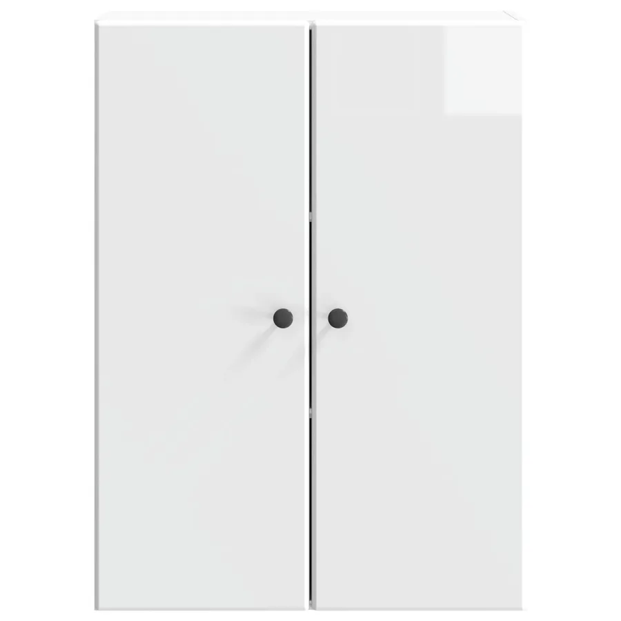 Armoire Murale Blanc brillant 66 x 34,5 x 90 cm - 4