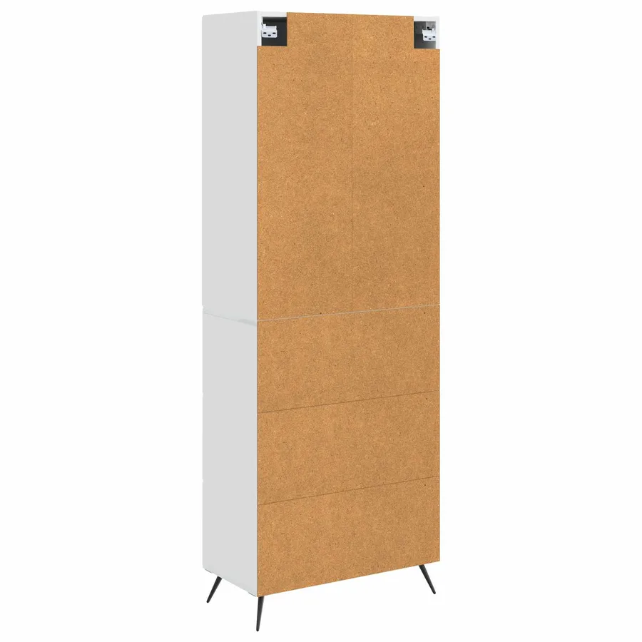 Ensemble de Meubles 2 pcs Blanc brillant 66 x 34,5 x 90 cm - 7