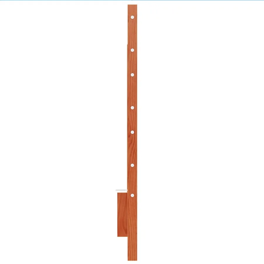 Tête de lit cire marron 135 cm bois massif de pin - 5