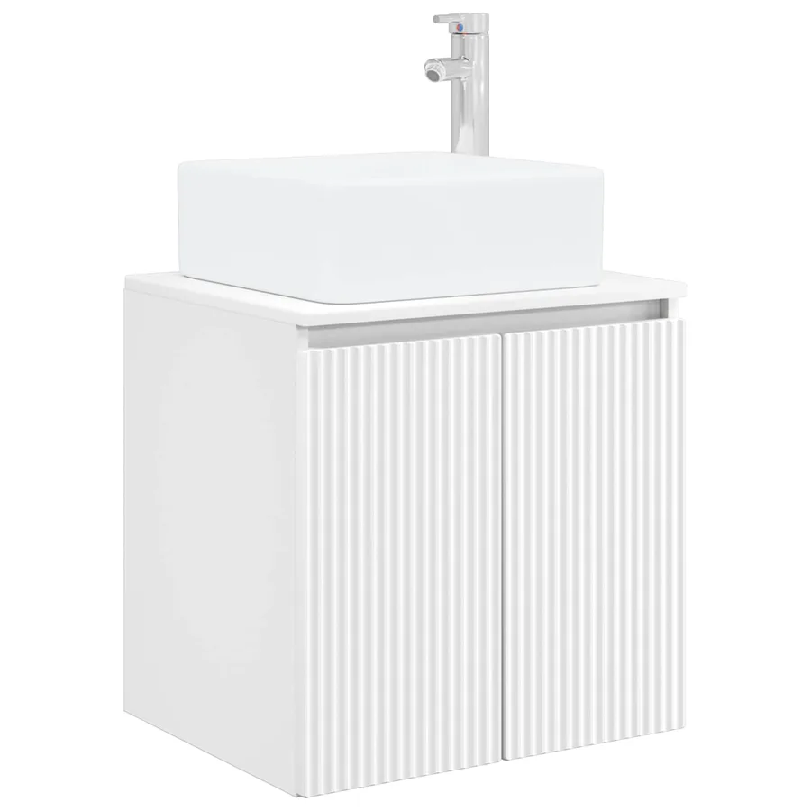Ensemble d'armoire de salle de bain 4 pcs Blanc - 5