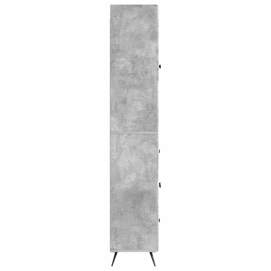 Ensemble de Meubles 2 pcs Gris béton Bois d'ingénierie - 6