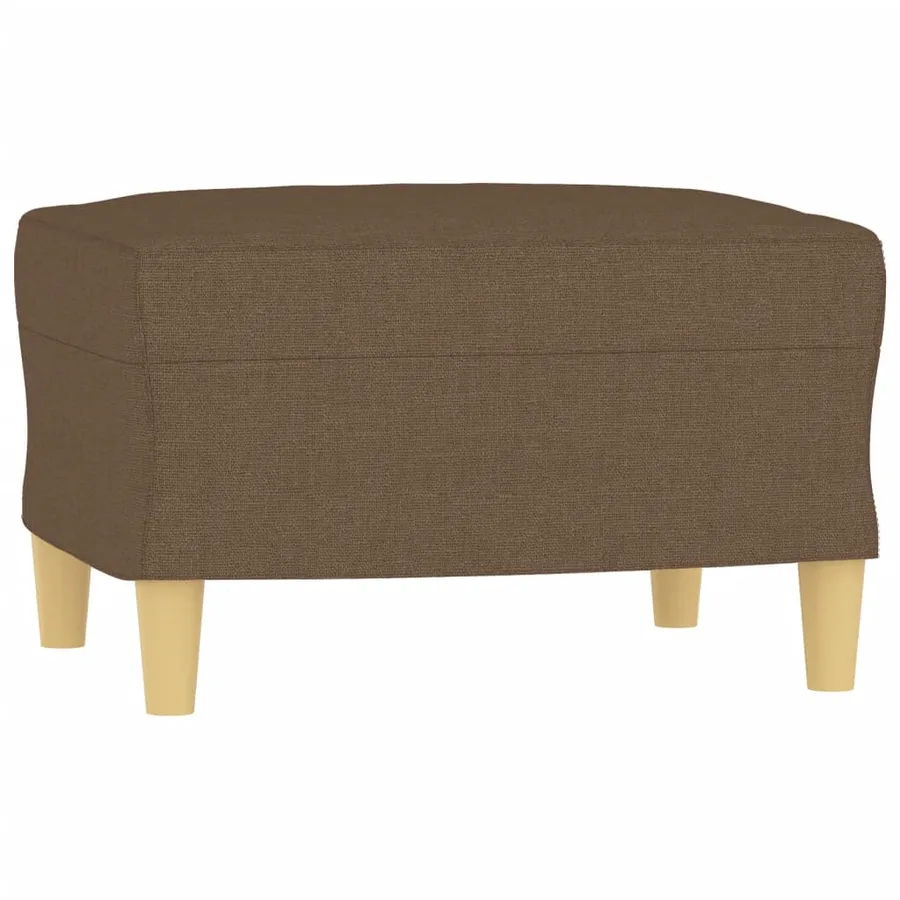Ensemble de canapés 4 pcs avec coussins Marron Tissu - 6