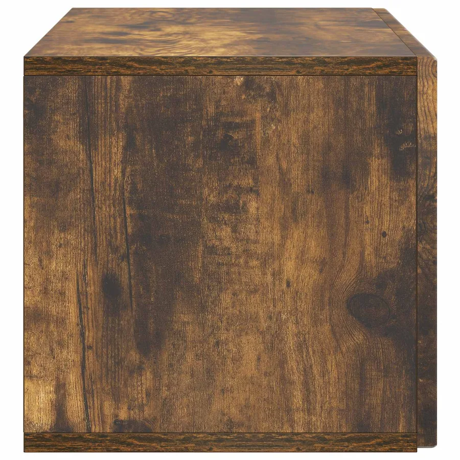 Meuble TV mural Chêne fumé 78,5 x 31 x 30 cm Bois d'ingénierie - 7