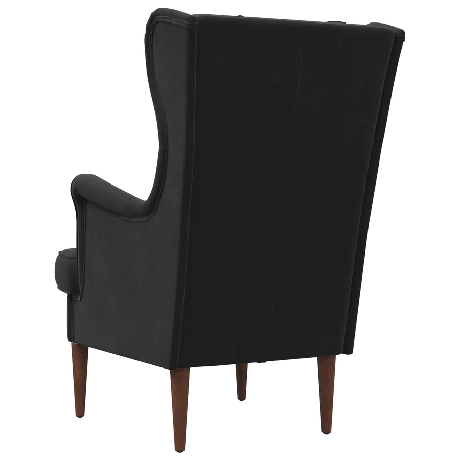 Fauteuil Noir Velours - 6