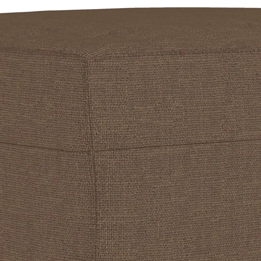 Ensemble de canapés 3 pcs avec coussins Marron Tissu - 7