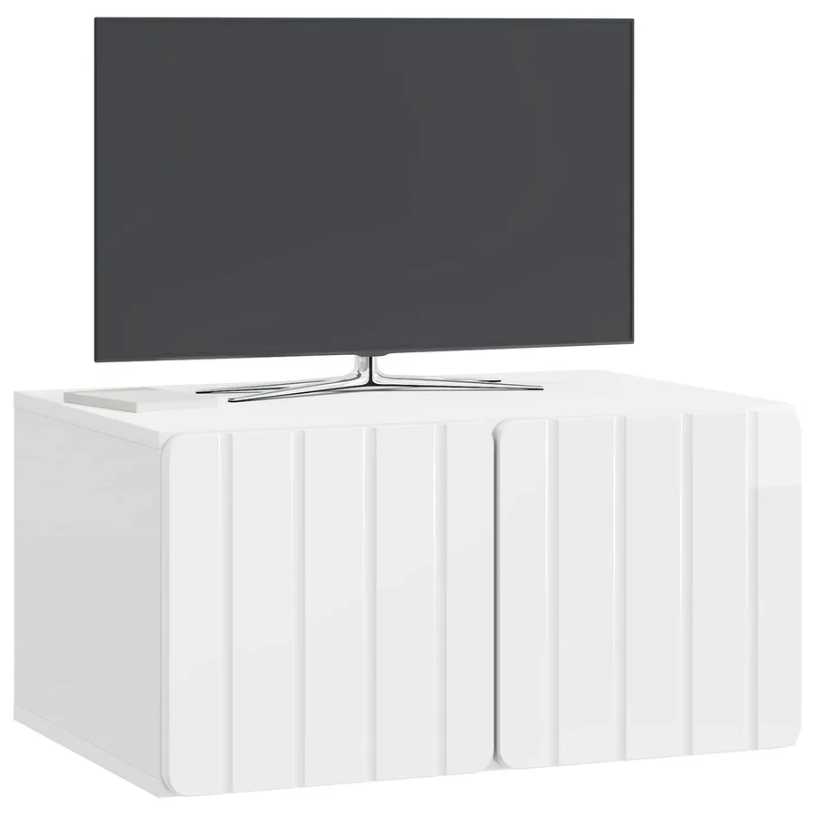 Meuble TV mural 59,5 x 41 x 30 cm Blanc brillant - 3