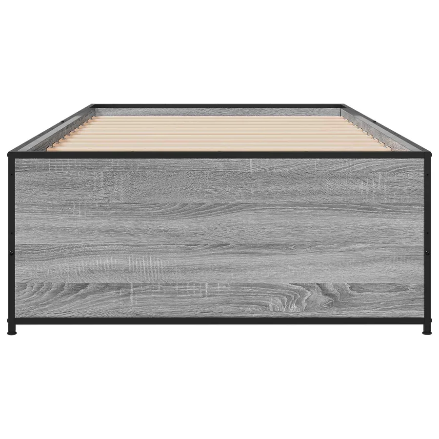 Cadre de lit Sonoma gris 80 x 200 cm Bois d'ingénierie - 4