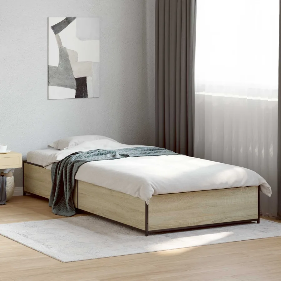 Cadre de lit Chêne Sonoma 80 x 200 cm Bois d'ingénierie