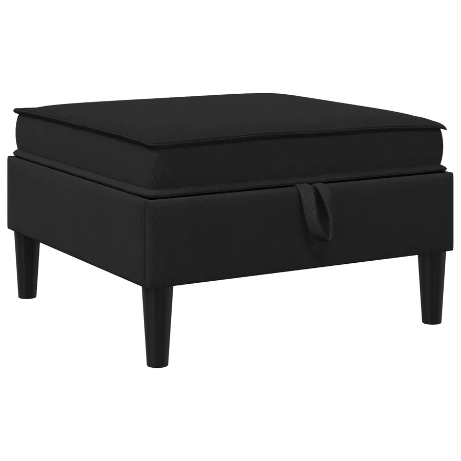 Ensemble de meubles pour le salon 5 pcs Noir Tissu - 6