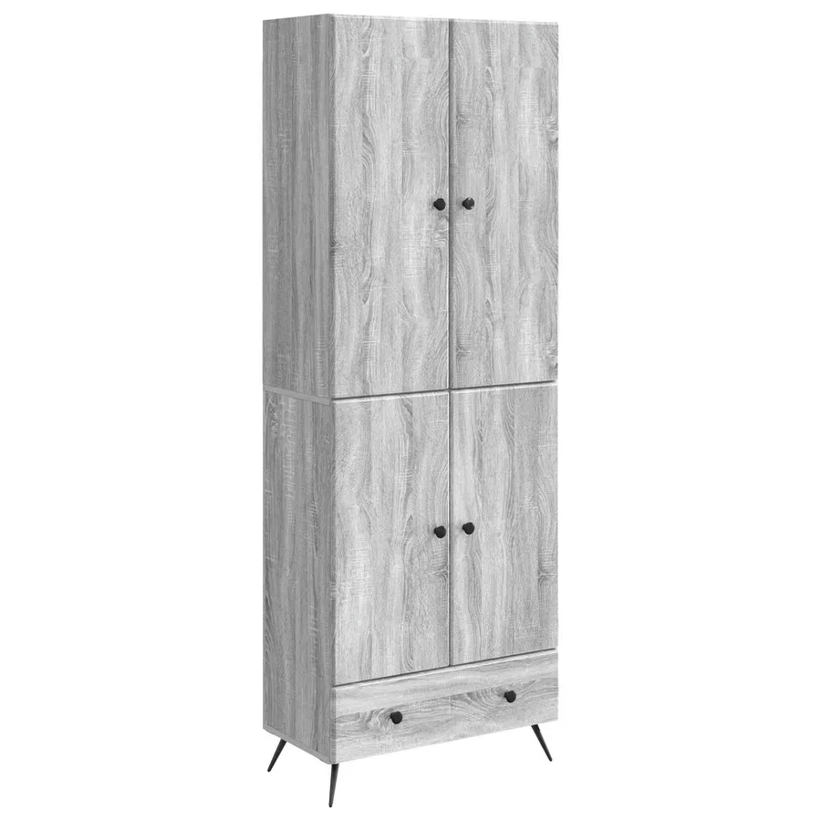Ensemble de Meubles 2 pcs Sonoma gris Bois d'ingénierie - 2