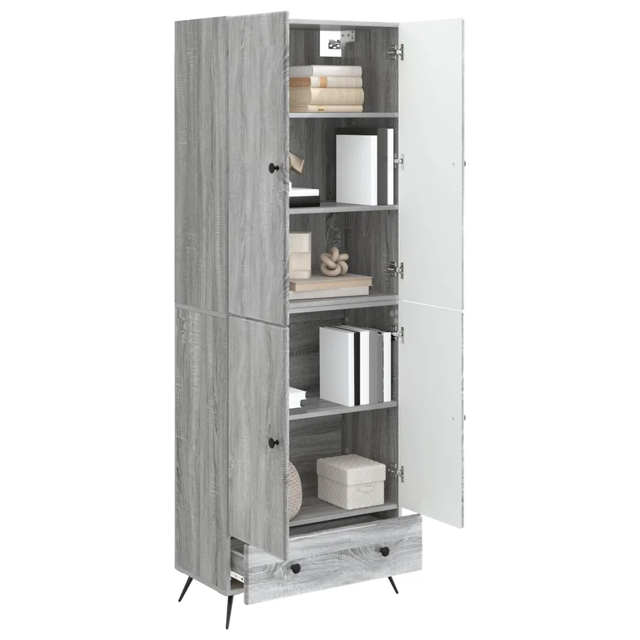 Ensemble de Meubles 2 pcs Sonoma gris Bois d'ingénierie - 3