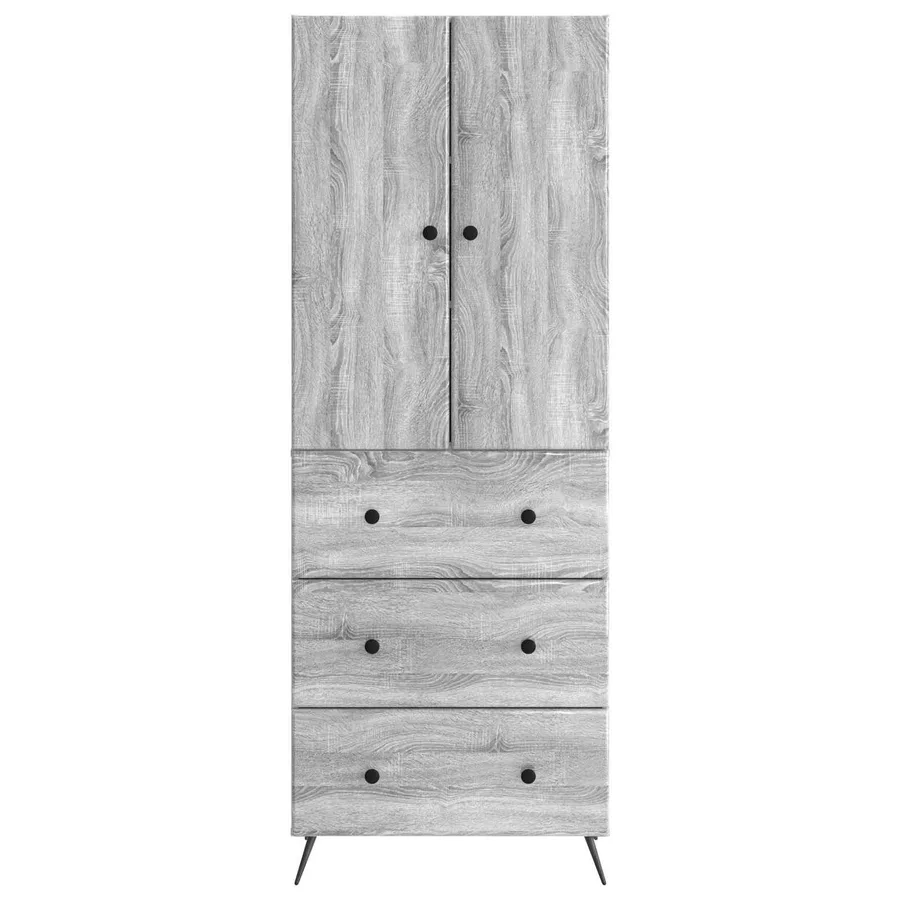 Ensemble de Meubles 2 pcs Sonoma gris 66 x 34,5 x 90 cm - 5