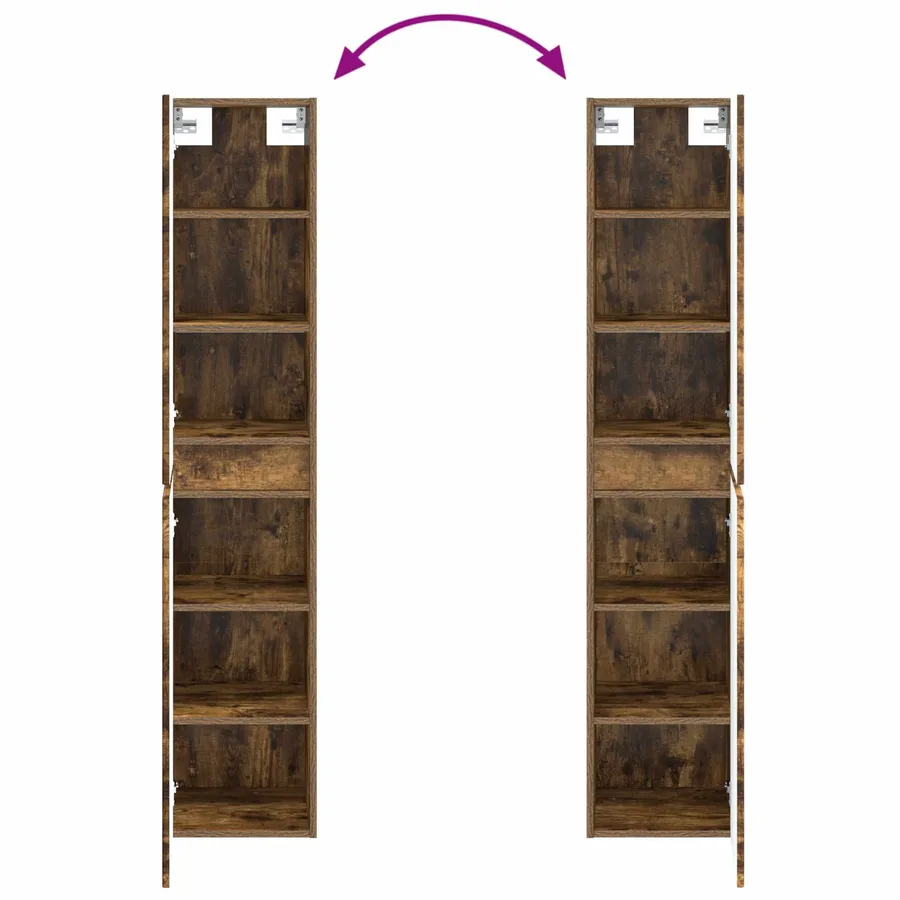 Ensemble de mobilier de salle de bain 5 pcs Chêne fumé - 13