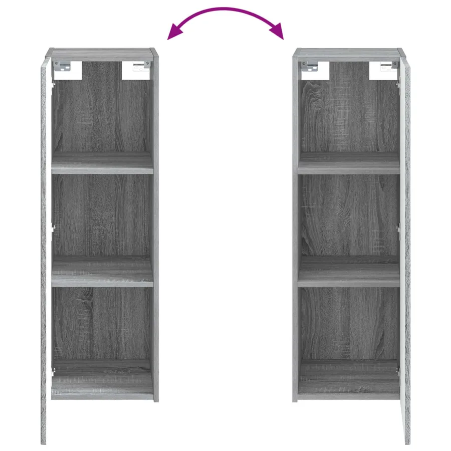 Ensemble de mobilier de salle de bain 6 pcs Sonoma gris - 14