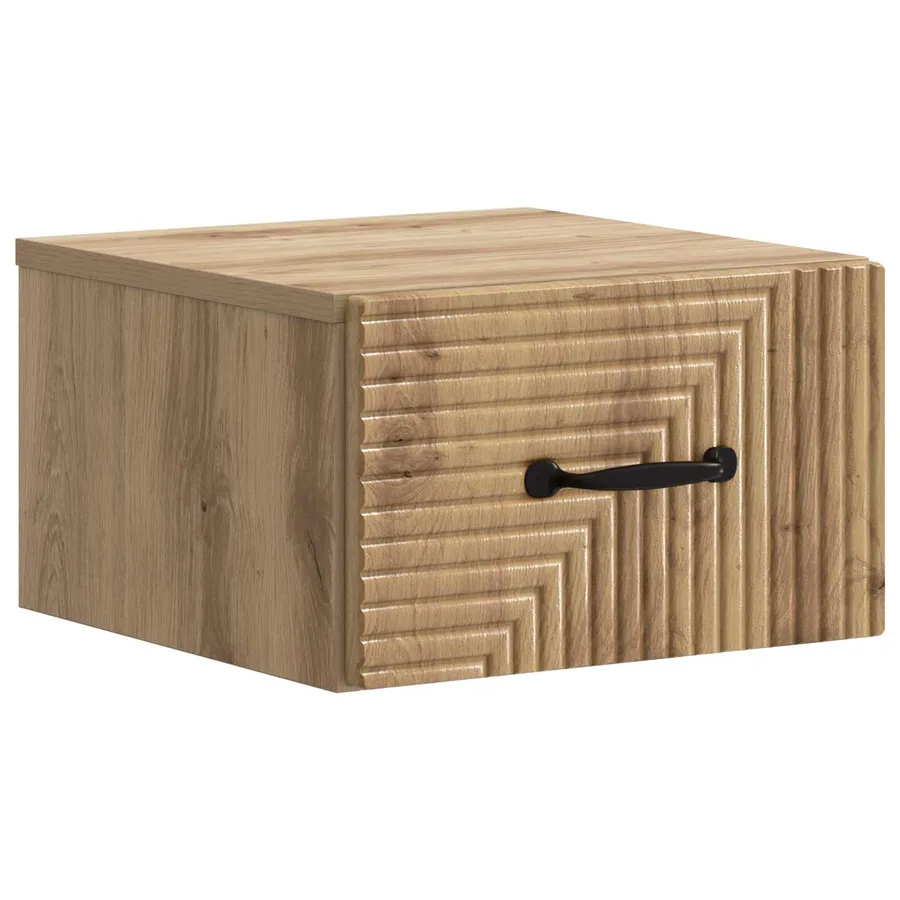 Cabinet de chevet mural 2 pc Chêne artisanal 34,5 x 33 x 20 cm - 5