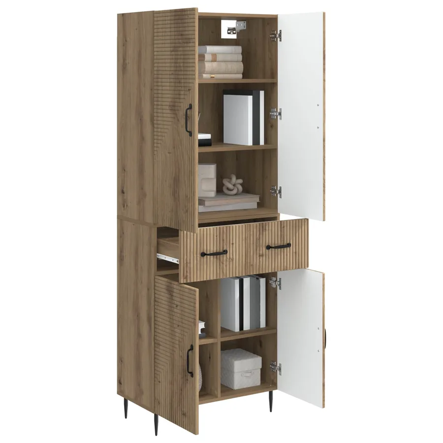 Ensemble de Meubles 2 pc Chêne artisanal Bois d'ingénierie - 3