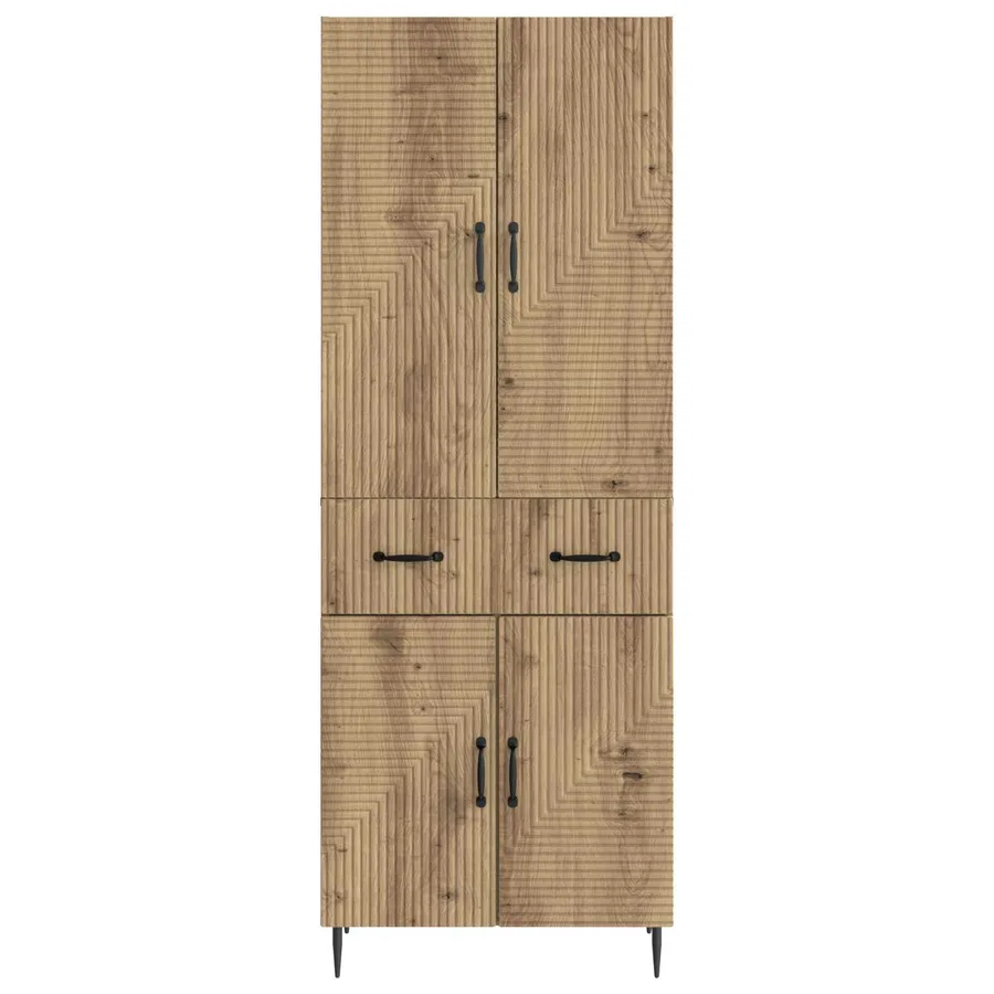 Ensemble de Meubles 2 pc Chêne artisanal Bois d'ingénierie - 5