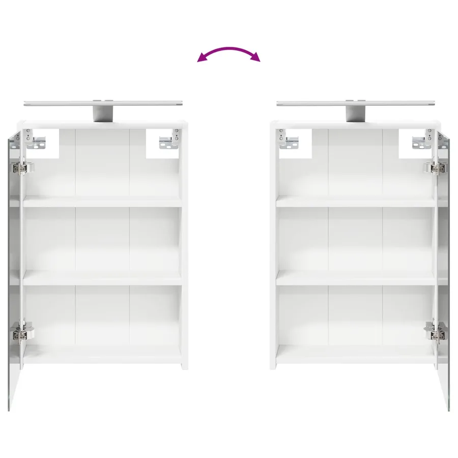 Ensemble d'armoire de salle de bain 4 pcs Blanc - 11
