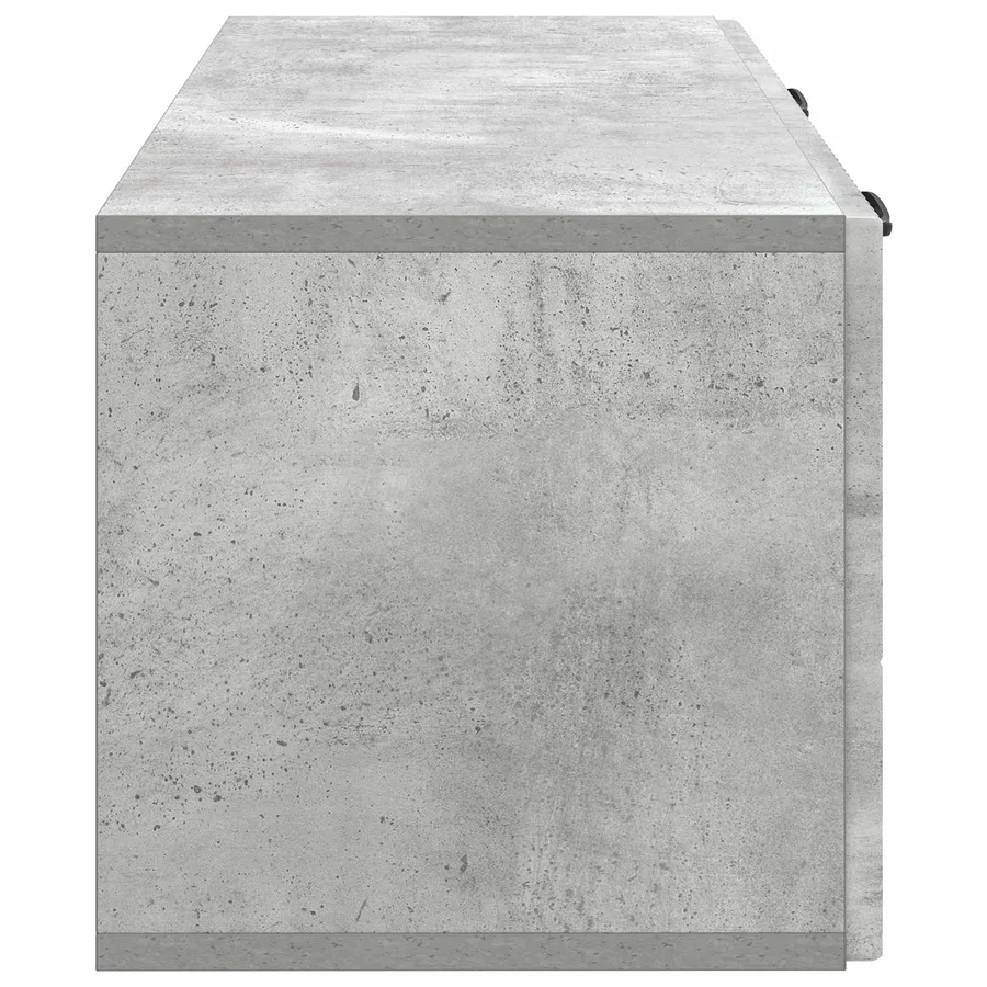 Meuble TV mural Gris béton 78,5 x 31 x 30 cm Bois d'ingénierie - 7