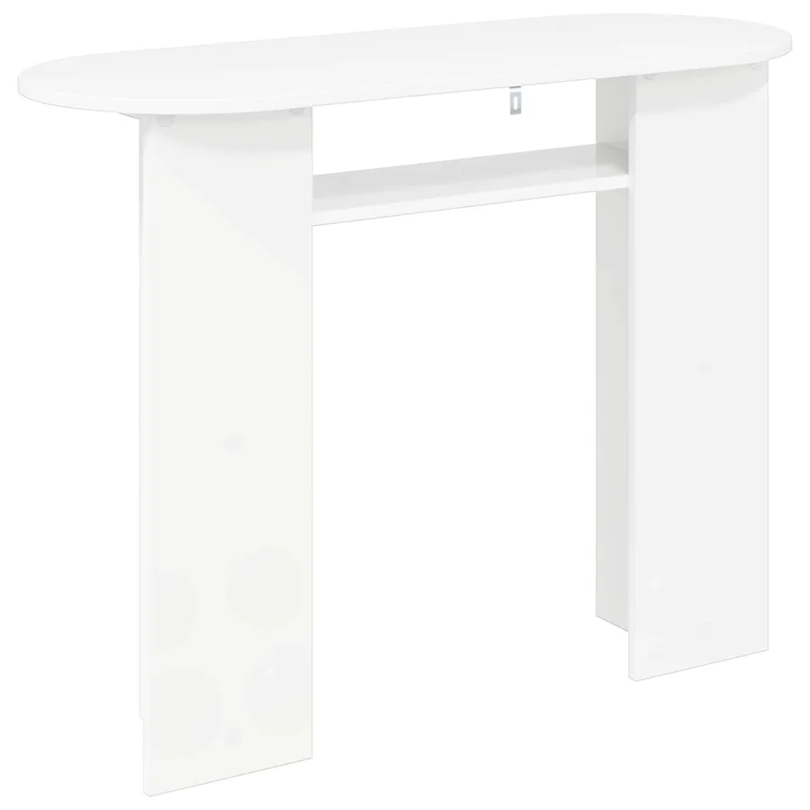 Table console Blanc 100 x 39,5 x 75 cm Bois d'ingénierie - 7