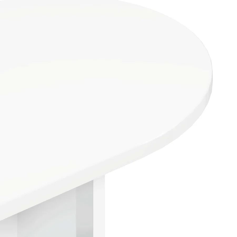 Table console Blanc 100 x 39,5 x 75 cm Bois d'ingénierie - 8