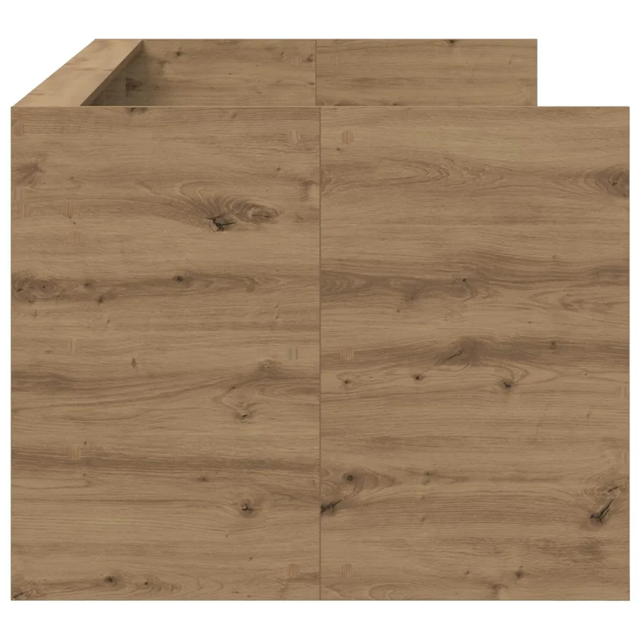Lit d'appoint avec tiroir Chêne artisanal Bois d'ingénierie - 3