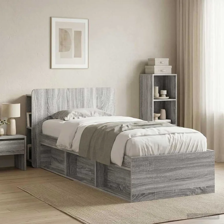 Cabinet de Tête de Lit Sonoma gris Bois d'ingénierie