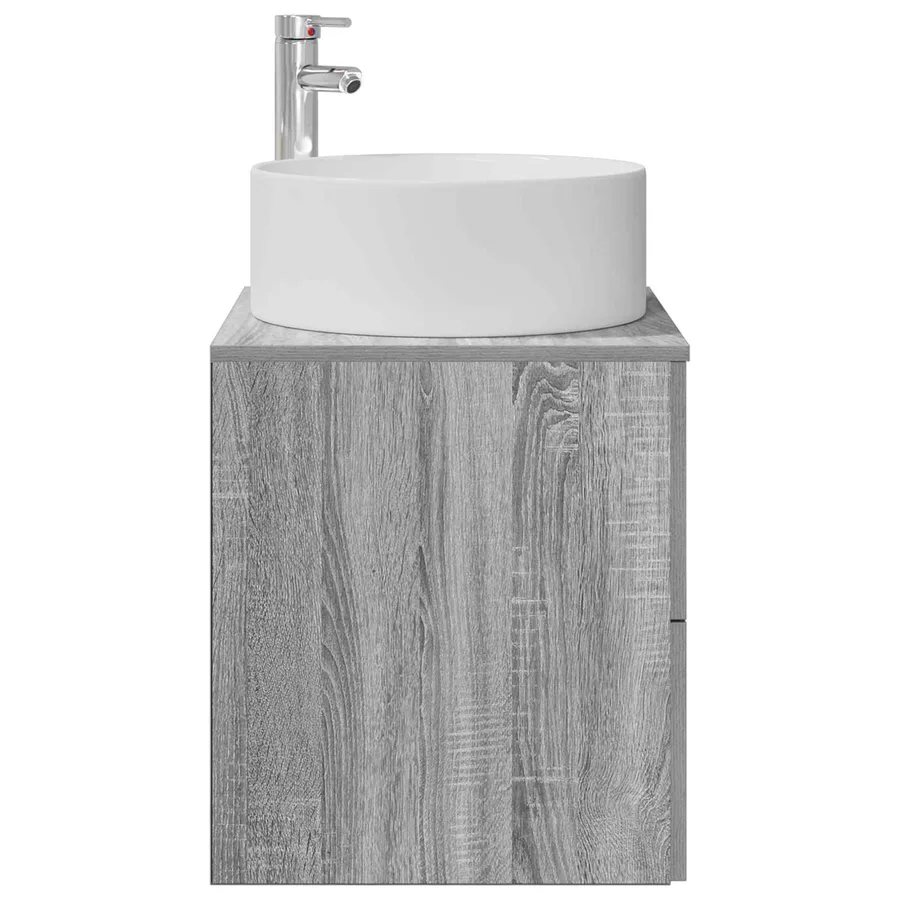 Vanité de lavabo mural Sonoma gris 49,5 x 44,5 x 65,5 cm - 4