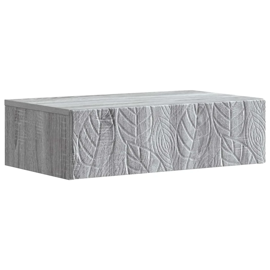 Table d'appoint murale Sonoma gris 87,5 x 34,5 x 17 cm - 2