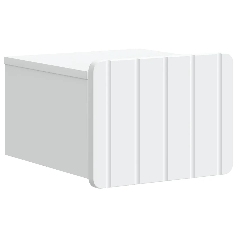 Cabinet de chevet mural 2 pcs Blanc 33 x 34,5 x 24 cm - 5