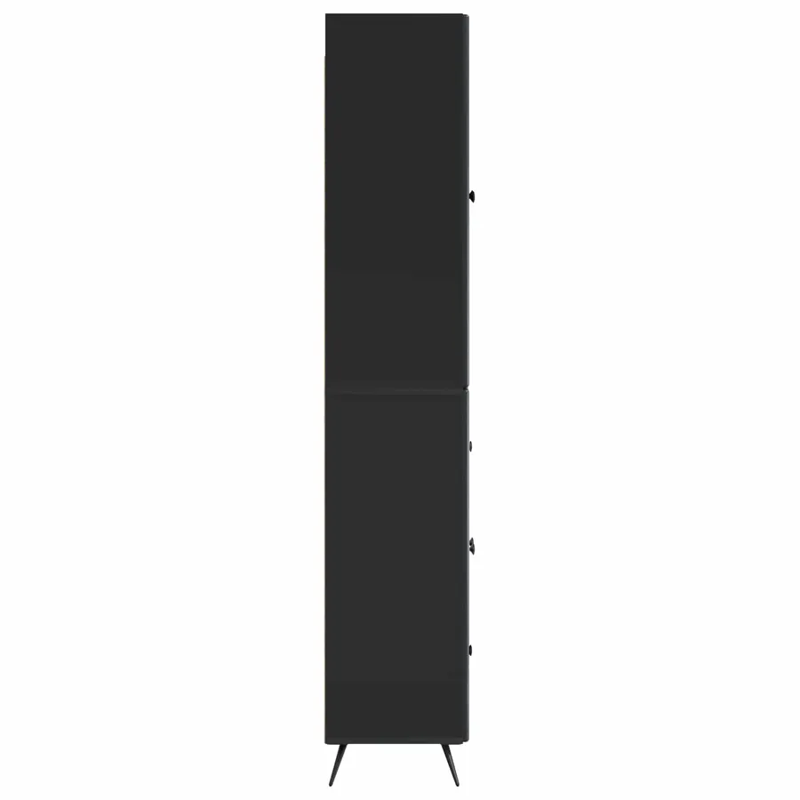 Ensemble de Meubles 2 pcs Noir Bois d'ingénierie - 6