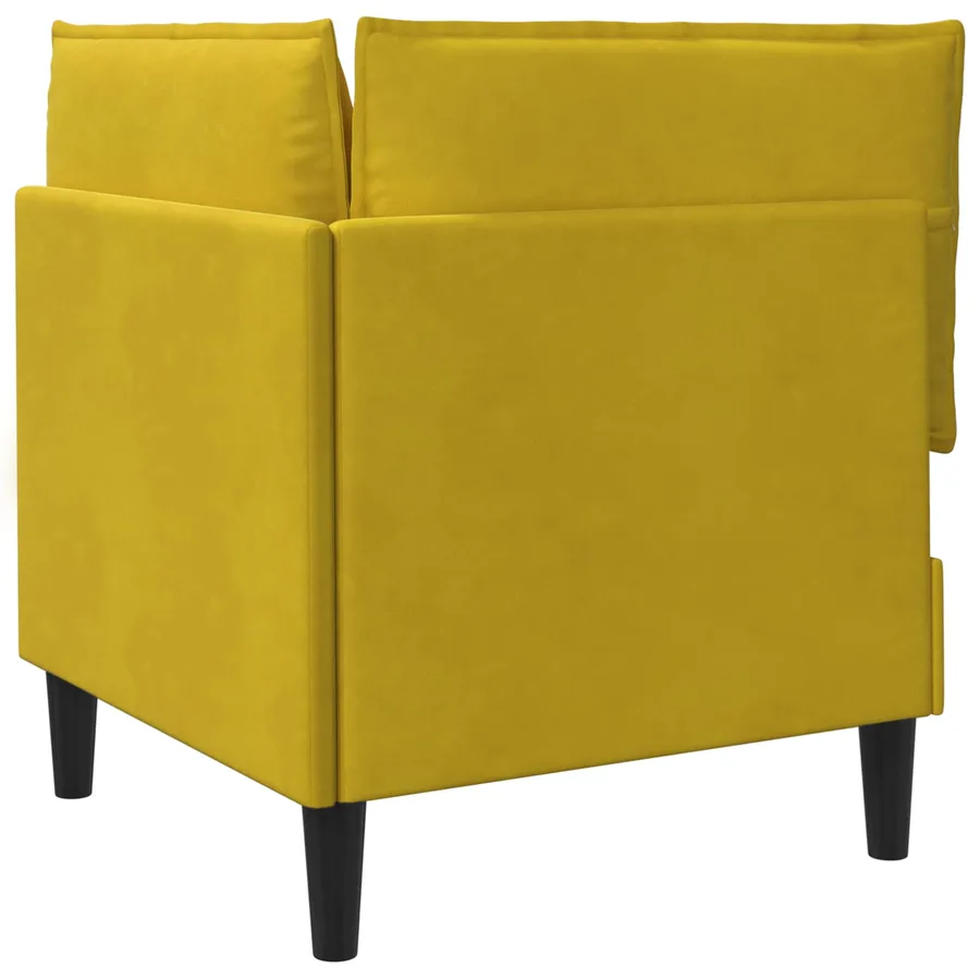 Sofa avec rangement Jaune Velours - 7