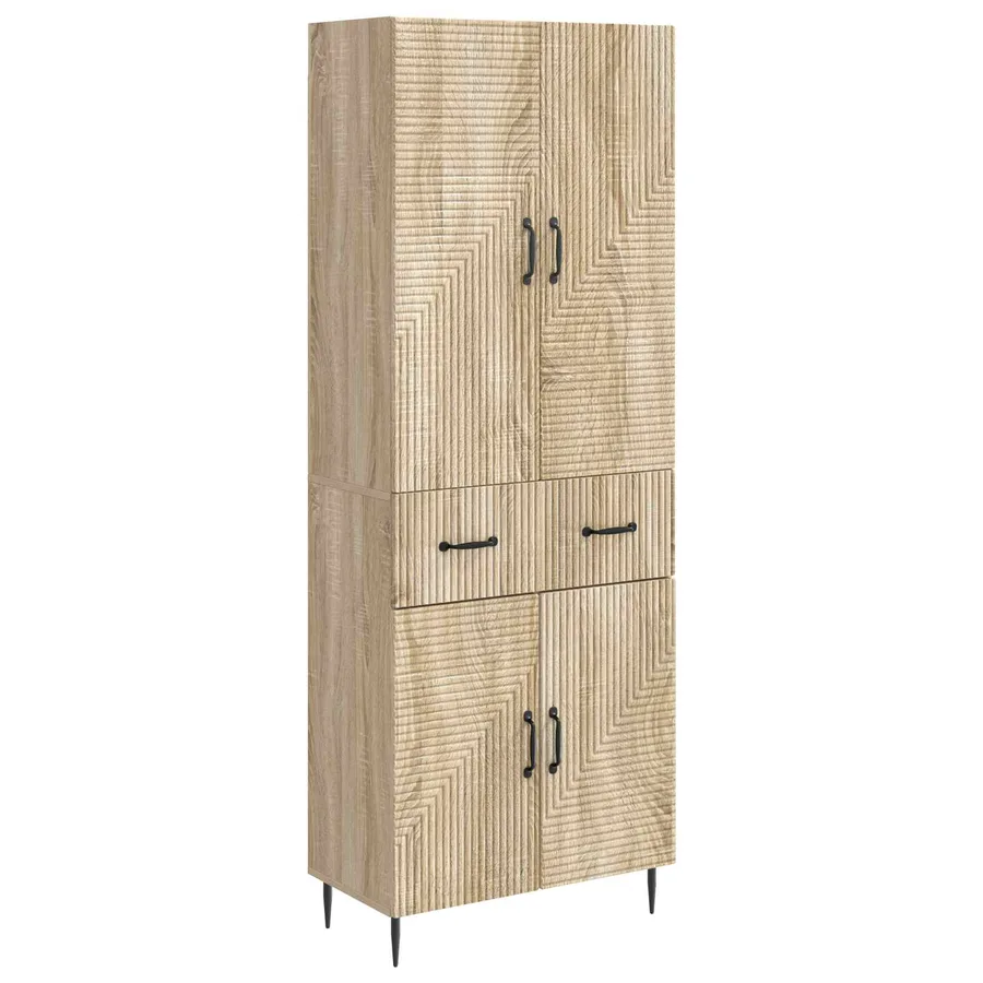 Ensemble de Meubles 2 pcs Chêne Sonoma 66 x 34,5 x 89,5 cm - 2